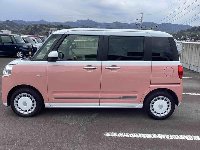 ムーヴキャンバスストライプスＧインパネシフト　プッシュスタートスイッチ　電子カードキー　電動パーキングブレーキ　カーナビ　両側パワースライドドア　ドラレコ　衝突被害軽減　車線逸脱　オートハイビーム　ＡＢＳ（鹿児島県）の中古車