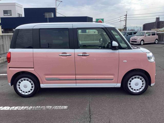 ムーヴキャンバスストライプスＧインパネシフト　プッシュスタートスイッチ　電子カードキー　電動パーキングブレーキ　カーナビ　両側パワースライドドア　ドラレコ　衝突被害軽減　車線逸脱　オートハイビーム　ＡＢＳ（鹿児島県）の中古車