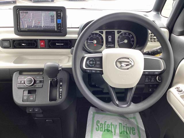 ムーヴキャンバスストライプスＧインパネシフト　プッシュスタートスイッチ　電子カードキー　電動パーキングブレーキ　カーナビ　両側パワースライドドア　ドラレコ　衝突被害軽減　車線逸脱　オートハイビーム　ＡＢＳ（鹿児島県）の中古車