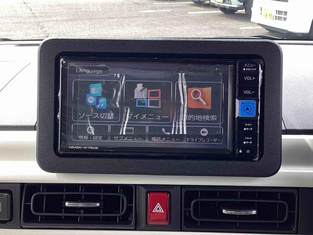 ムーヴキャンバスストライプスＧインパネシフト　プッシュスタートスイッチ　電子カードキー　電動パーキングブレーキ　カーナビ　両側電動スライドドア　衝突被害軽減　車線逸脱　ＡＢＳ　オートハイビーム（鹿児島県）の中古車