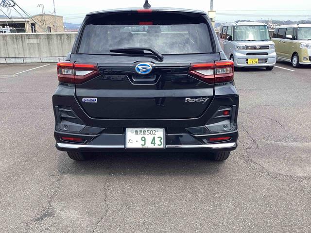 ロッキープレミアムG HEVプッシュスタートスイッチ 電子カードキー ディスプレイオーディオ バックモニター レーンキープアシスト 軽減ブレーキ ABS アルミホイール(鹿児島県)の中古車