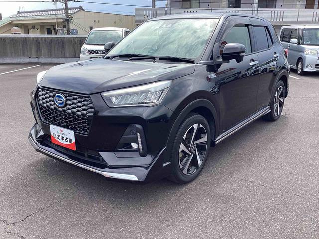 ロッキープレミアムG HEVプッシュスタートスイッチ 電子カードキー ディスプレイオーディオ バックモニター レーンキープアシスト 軽減ブレーキ ABS アルミホイール(鹿児島県)の中古車