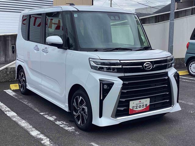 タントカスタムXインパネシフト プッシュスタートスイッチ 電子カードキー 電動パーキングブレーキ カーナビ 衝突軽減ブレーキサポート レーンアシスト オートマチックハイビーム ABS付(鹿児島県)の中古車