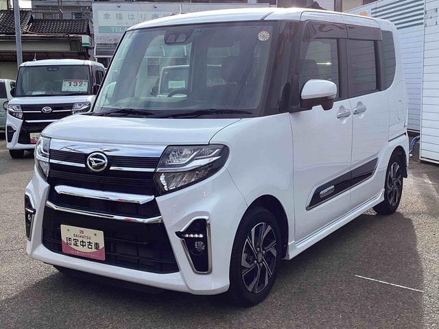 タントカスタムＸインパネシフト　プッシュスタートスイッチ　電子カードキー　両側電動スライドドア　カーナビ　バックモニター（パノラマモニター）　レーンキープ　衝突被害軽減システム　オートハイビーム　アルミホイール（鹿児島県）の中古車