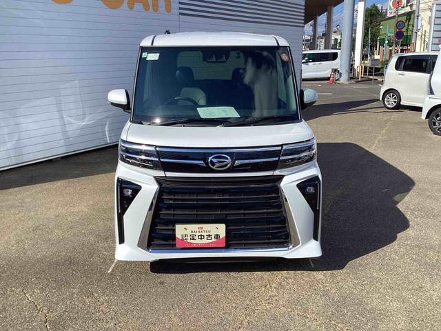 タントカスタムXインパネシフト プッシュスタートスイッチ 電子カードキー 電動パーキングブレーキ 衝突回避支援ブレーキ機能 レーンアシスト アルミホイール ABS(鹿児島県)の中古車