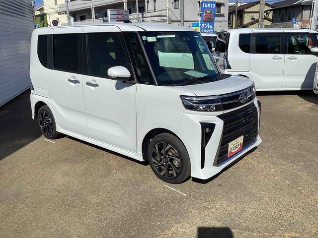 タントカスタムXインパネシフト プッシュスタートスイッチ 電子カードキー 電動パーキングブレーキ 衝突回避支援ブレーキ機能 レーンアシスト アルミホイール ABS(鹿児島県)の中古車