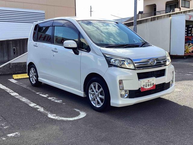 ムーヴカスタム X SAインパネシフト プッシュスタートスイッチ 電子カードキー カーナビ アルミホイール 誤発進抑制 オートエアコン ETC車載器(鹿児島県)の中古車