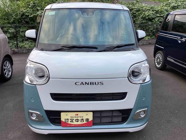ムーヴキャンバスストライプスGインパネシフト プッシュスタートスイッチ 電子カードキー 電動パーキングブレーキ 電動スライドドア 車線逸脱警報 オートハイビーム ABS(鹿児島県)の中古車