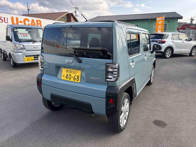 タフトＧインパネシフト　プッシュスタートスイッチ　電子カードキー　電動パーキングブレーキ　カーナビ　衝突回避システム　レーンキープアシスト　オートマチックハイビーム　ガラスサンル−フ　ＡＢＳ　アルミホイール（鹿児島県）の中古車