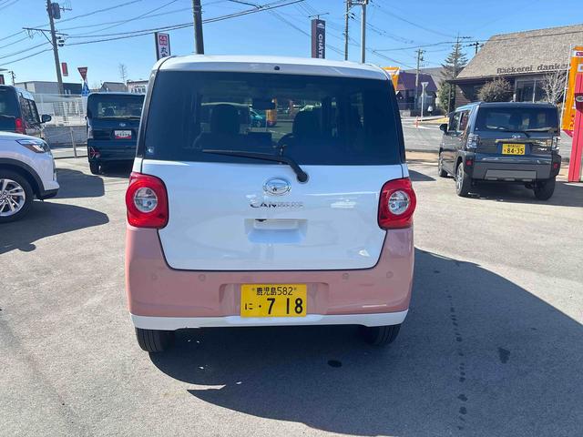 ムーヴキャンバスストライプスＧインパネシフト　プッシュスタートスイッチ　電子カードキー　電動パーキングブレーキ　両側電動スライドドア　前後誤発進抑制　車線逸脱警告　オートハイビーム　ＡＢＳ（鹿児島県）の中古車