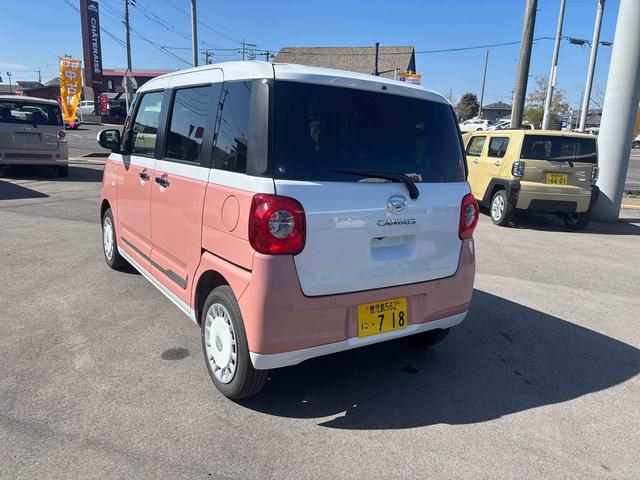 ムーヴキャンバスストライプスＧインパネシフト　プッシュスタートスイッチ　電子カードキー　電動パーキングブレーキ　両側電動スライドドア　前後誤発進抑制　車線逸脱警告　オートハイビーム　ＡＢＳ（鹿児島県）の中古車