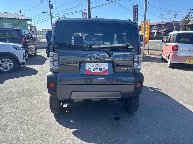 タフトＧターボ　ダーククロムベンチャーターボ車　インパネシフト　プッシュスタートスイッチ　電子カードキー　電動パーキングブレーキ　ディスプレイオーディオ　追突被害軽減ブレーキ　車線逸脱警告　オートマチックハイビーム　ＡＢＳ　ガラスルーフ（鹿児島県）の中古車