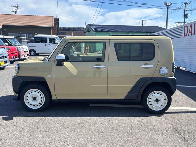 タフトGインパネシフト プッシュスタートスイッチ 電子カードキー 電動パーキングブレーキ カーナビ 車線逸脱防止 スタイリッシュガラスルーフ オートマチックハイビーム ABS(鹿児島県)の中古車