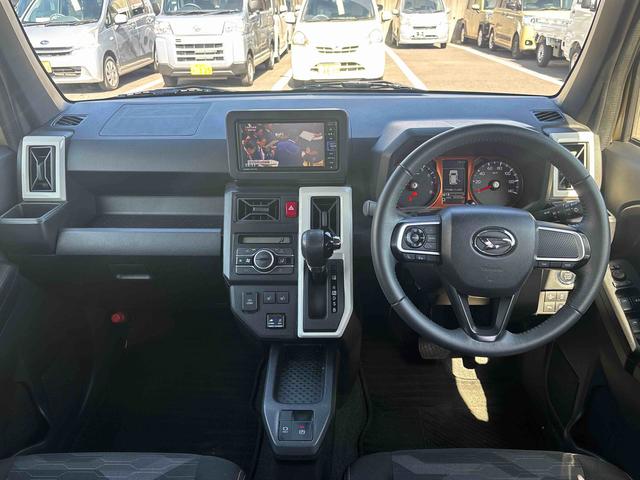 タフトGインパネシフト プッシュスタートスイッチ 電子カードキー 電動パーキングブレーキ カーナビ 車線逸脱防止 スタイリッシュガラスルーフ オートマチックハイビーム ABS(鹿児島県)の中古車