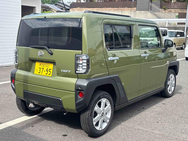 タフトＧインパネシフト　プッシュスタートスイッチ　電子カードキー　電動パーキングブレーキ　車線逸脱警報装置　スカイルーフ　アルミホイール　オートマチックハイビーム　ＡＢＳ（鹿児島県）の中古車