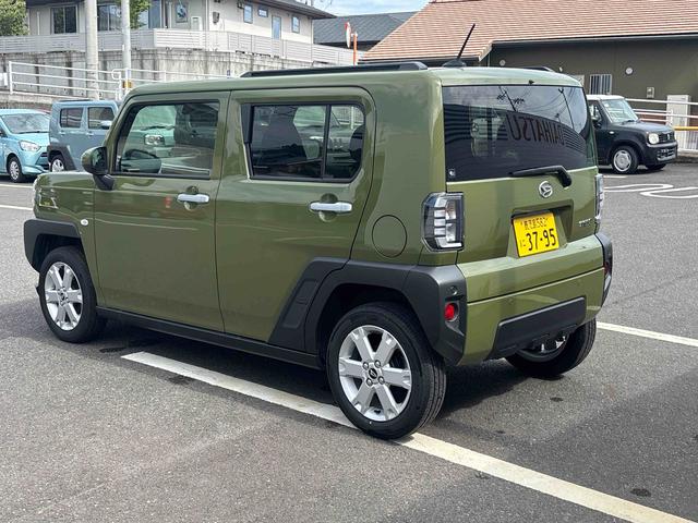 タフトＧインパネシフト　プッシュスタートスイッチ　電子カードキー　電動パーキングブレーキ　車線逸脱警報装置　スカイルーフ　アルミホイール　オートマチックハイビーム　ＡＢＳ（鹿児島県）の中古車