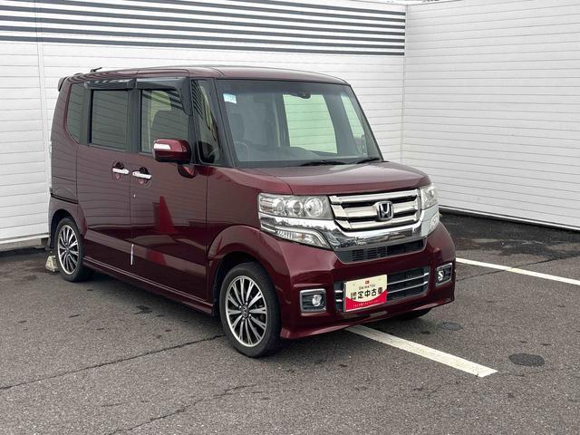 Ｎ−ＢＯＸカスタムＧ・ターボＬパッケージターボ車　インパネシフト　両側スライドドア　Ｗエアバッグ　アルミホイール（鹿児島県）の中古車