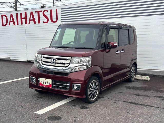 Ｎ−ＢＯＸカスタムＧ・ターボＬパッケージターボ車　インパネシフト　両側スライドドア　Ｗエアバッグ　アルミホイール（鹿児島県）の中古車