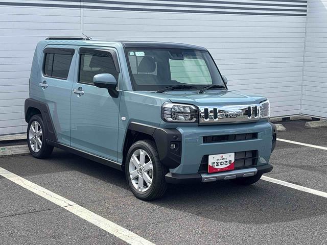 タフトＧ　クロムベンチャーインパネシフト　プッシュスタートスイッチ　電子カードキー　カーナビ　車線逸脱警報装置　ＡＴハイビーム　追突防止装置　アルミホイール　ＡＢＳ　ガラスルーフ（鹿児島県）の中古車