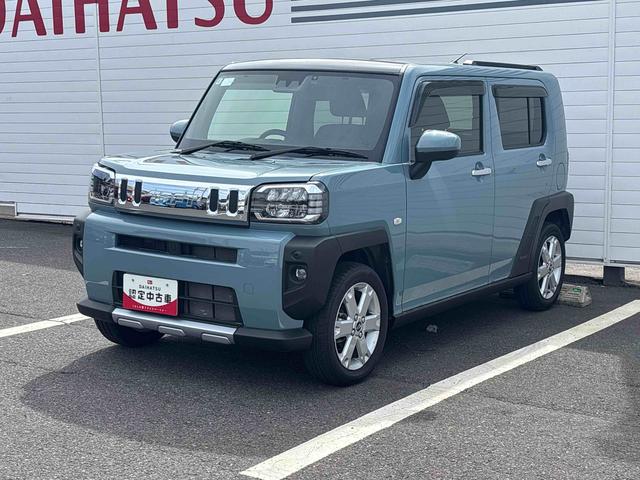 タフトＧ　クロムベンチャーインパネシフト　プッシュスタートスイッチ　電子カードキー　カーナビ　車線逸脱警報装置　ＡＴハイビーム　追突防止装置　アルミホイール　ＡＢＳ　ガラスルーフ（鹿児島県）の中古車