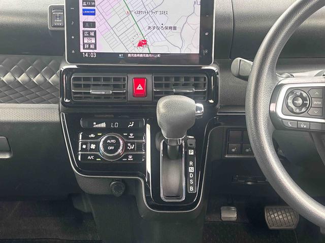 タントカスタムＸスタイルセレクションインパネシフト　プッシュスタートスイッチ　電子カードキー　カーナビ　車線逸脱警報　衝突被害軽減システム　ＡＢＳ　アルミホイール（鹿児島県）の中古車