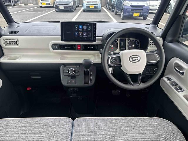 ムーヴキャンバスストライプスGインパネシフト プッシュスタートスイッチ 電子カードキー 電動パーキングブレーキ ディスプレイオーディオ 両側電動スライドドア 衝突被害軽減システム ハイビームアシスト レーンキープアシスト ABS(鹿児島県)の中古車