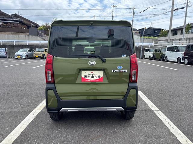 タントファンクロスターボターボ車　インパネシフト　プッシュスタートスイッチ　電子カードキー　電動パーキングブレーキ　両側電動スライドドア　ＥＴＣ車載器　ドラレコ　両側電動スライドドア　衝突被害軽減システム　オートハイビーム（鹿児島県）の中古車