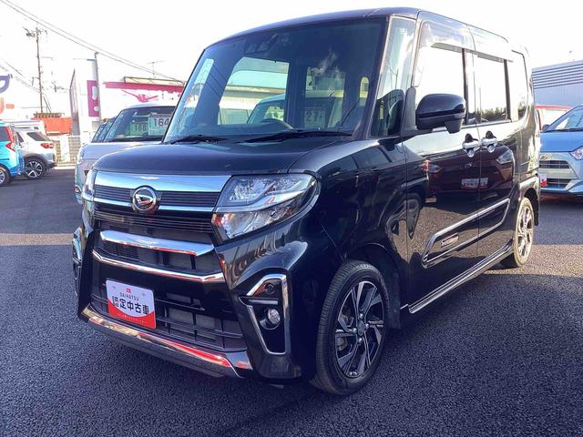 タントカスタムXインパネシフト プッシュスタートスイッチ 電子カードキー カーナビ 両側電動スライドドア アルミホイール キーレススタートシステム ATハイビーム(鹿児島県)の中古車