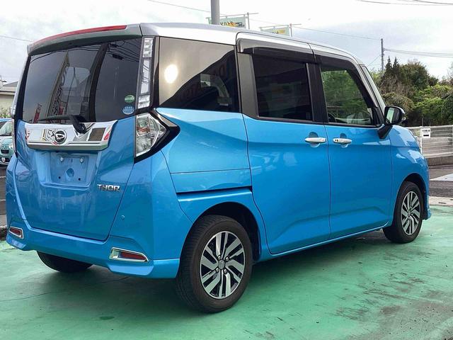 トールカスタムG SAIIインパネシフト プッシュスタートスイッチ 電子カードキー カーナビ バックモニター(パノラマモニター) ETC 誤発進抑制機能 車線逸脱警報 ABS アルミホイール 電動両側スライドドア(鹿児島県)の中古車