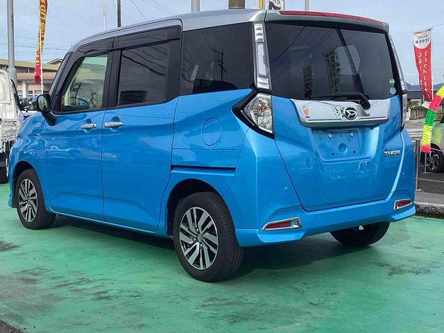 トールカスタムG SAIIインパネシフト プッシュスタートスイッチ 電子カードキー カーナビ バックモニター(パノラマモニター) ETC 誤発進抑制機能 車線逸脱警報 ABS アルミホイール 電動両側スライドドア(鹿児島県)の中古車