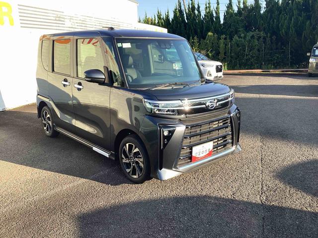 タントカスタムXインパネシフト プッシュスタートスイッチ 電子カードキー 電動パーキングブレーキ カーナビ 衝突軽減ブレーキ 車線逸脱防止 アルミホイール ABS(鹿児島県)の中古車
