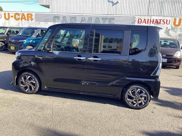 タントカスタムXインパネシフト プッシュスタートスイッチ 電子カードキー 電動パーキングブレーキ 衝突軽減ブレーキ 車線逸脱防止 アルミホイール ABS 両側パワースライドドア(鹿児島県)の中古車