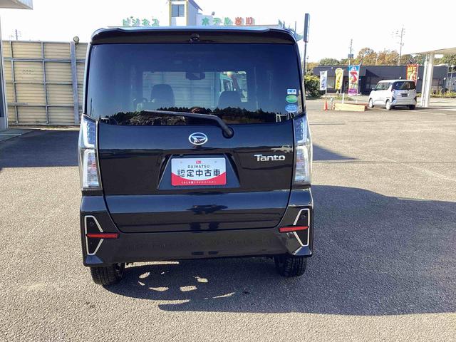 タントカスタムＲＳスタイルセレクションターボ車　インパネシフト　プッシュスタートスイッチ　電子カードキー　両側電動スライドドア　オートハイビーム　ＥＴＣ付　アルミホイール　衝突軽減ブレーキサポート　ＡＢＳ（鹿児島県）の中古車
