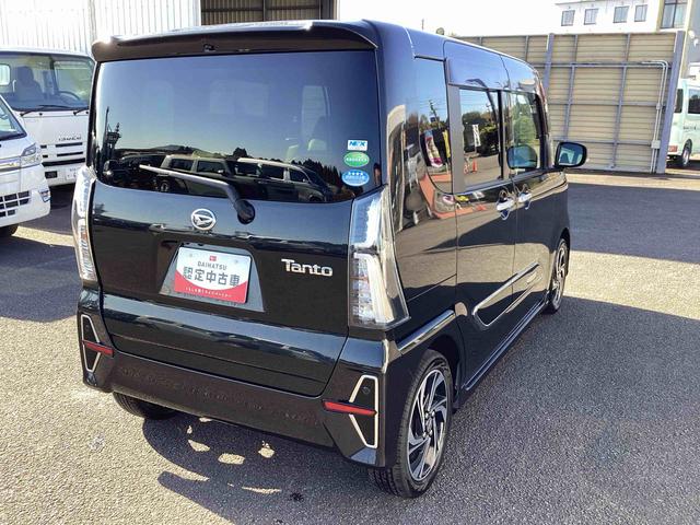 タントカスタムＲＳスタイルセレクションターボ車　インパネシフト　プッシュスタートスイッチ　電子カードキー　両側電動スライドドア　オートハイビーム　ＥＴＣ付　アルミホイール　衝突軽減ブレーキサポート　ＡＢＳ（鹿児島県）の中古車