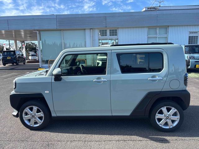 タフトＧインパネシフト　プッシュスタートスイッチ　電子カードキー　電動パーキングブレーキ　シートヒーター　ムーンルーフ　オートマチックハイビーム　踏み間違い防止アシスト　ＡＢＳ　アルミホイール（鹿児島県）の中古車