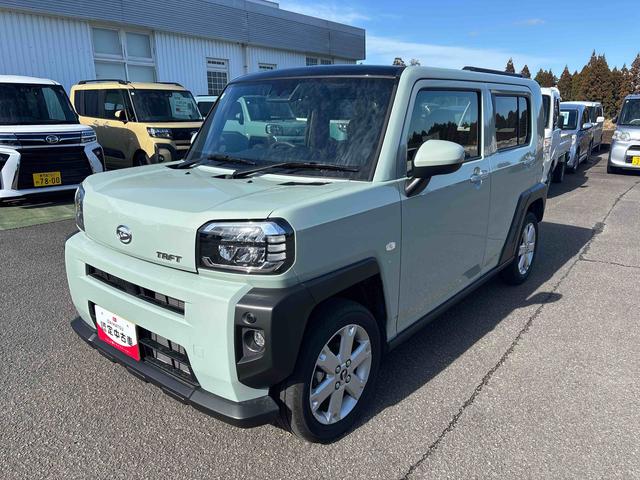 タフトＧインパネシフト　プッシュスタートスイッチ　電子カードキー　電動パーキングブレーキ　シートヒーター　ムーンルーフ　オートマチックハイビーム　踏み間違い防止アシスト　ＡＢＳ　アルミホイール（鹿児島県）の中古車