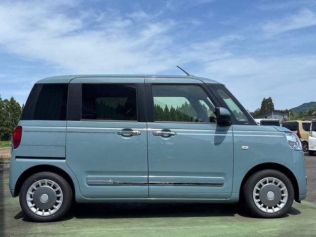 ムーヴキャンバスセオリーＧインパネシフト　プッシュスタートスイッチ　電子カードキー　電動パーキングブレーキ　シートヒーター　両側電動スライドドア　衝突被害軽減システム　レーンキープアシスト　ＡＢＳ（鹿児島県）の中古車