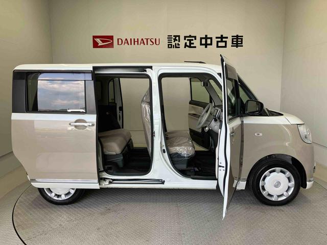 ムーヴキャンバスＧメイクアップＶＳ　ＳＡIIIスマートアシスト搭載　パノラマモニター対応　後席両側電動スライドドア　オートエアコン　オートライト　キーフリー　アイドリングストップ　ＡＢＳ（熊本県）の中古車