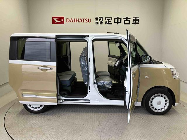 ムーヴキャンバスストライプスGスマートアシスト搭載 バックカメラ付き 後席両側電動スライドドア オートエアコン オートライト キーフリー アイドリングストップ ABS 電動ドアミラー(熊本県)の中古車