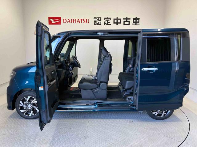 タントカスタムＸスマートアシスト搭載　後席両側電動スライドドア　バックカメラ付き　オートエアコン　オートライト　キーフリー　アイドリングストップ　ＡＢＳ　電動ドアミラー（熊本県）の中古車