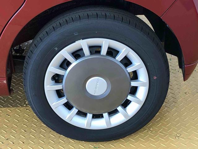 ムーヴキャンバスセオリーＧ２ＷＤ　両側電動スライドドア　オートライト　衝突被害軽減システム　横滑り防止機能　シートヒーター　プッシュスタート　スマートキー　オートエアコン　電動格納ドアミラー　アイドリングストップ　ＡＢＳ（長野県）の中古車
