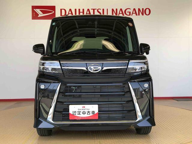 タントカスタムＲＳ４ＷＤ　ターボ　シートヒーター　両側電動スライドドア　アイドリングストップ　プッシュスタート　スマートキー　衝突被害軽減システム　横滑り防止機能　オートライト　オートエアコン　ＡＢＳ（長野県）の中古車