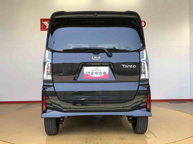 タントカスタムＲＳ４ＷＤ　ターボ　シートヒーター　両側電動スライドドア　アイドリングストップ　プッシュスタート　スマートキー　衝突被害軽減システム　横滑り防止機能　オートライト　オートエアコン　ＡＢＳ（長野県）の中古車