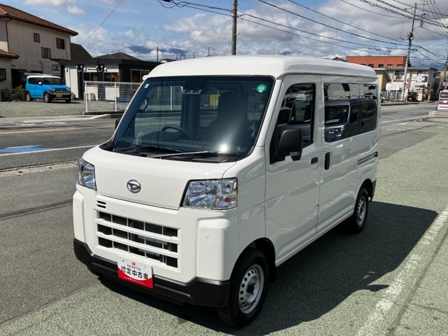 ハイゼットカーゴＤＸ　４ＷＤ　ＣＶＴ　ＡＭ／ＦＭラジオデッキスマートアシスト・コーナーセンサー・３モード電子制御４ＷＤ（ＣＶＴ車）・荷室長１，９１５ｍｍ・荷室幅１，４１０ｍｍ・荷室高１，２５０ｍｍ・ハロゲンヘッドランプ・マニュアルエアコン（山梨県）の中古車