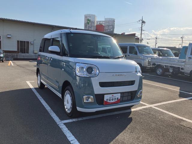 ムーヴキャンバスストライプスＧ　４ＷＤ　純正ナビ　パノラマモニタースマートアシスト・ＬＥＤヘッドランプ・ＬＥＤフォグランプ・スーパーＵＶ＆ＩＲカットガラス（フロントウィンドウ）・ＵＳＢソケット・両側パワースライドドア・運転席助手席シートヒーター・ＡＢＳ・エアバック（山梨県）の中古車