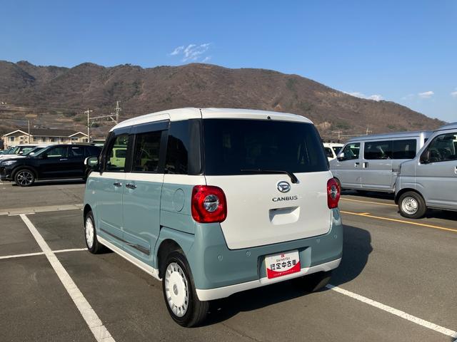 ムーヴキャンバスストライプスＧ　４ＷＤ　純正ナビ　パノラマモニタースマートアシスト・ＬＥＤヘッドランプ・ＬＥＤフォグランプ・スーパーＵＶ＆ＩＲカットガラス（フロントウィンドウ）・ＵＳＢソケット・両側パワースライドドア・運転席助手席シートヒーター・ＡＢＳ・エアバック（山梨県）の中古車