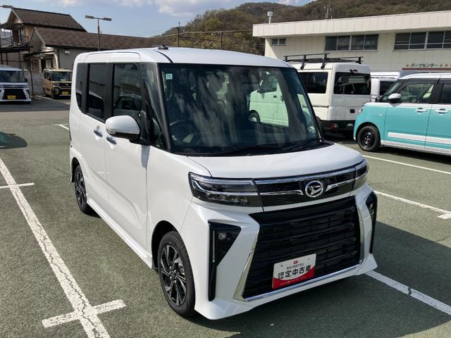 タントカスタムＸ　純正ナビ　前後ドラレコスマートアシスト・ＬＥＤヘッドライト・１４インチアルミホイール・両側パワースライドドア・ＵＳＢソケット・運転席助手席シートヒーター・レザー調Ｘフルファブリックシート（山梨県）の中古車