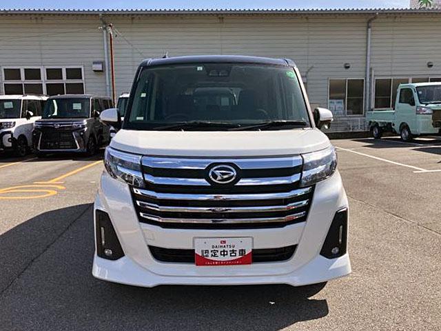 トールカスタムＧ　純正ナビ　前後ドラレコ　パノラマモニタースマートアシスト・ＬＥＤヘッドランプ・ＬＥＤフォグ・両側パワースライドドア・オートエアコン・パーキングブレーキ解除忘れ防止ブザー・ヘッドランプ自動消灯システム・プッシュエンジンスタート（山梨県）の中古車