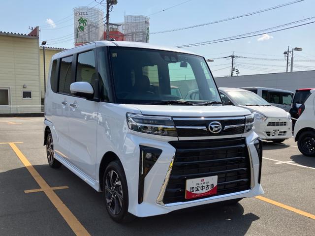 タントカスタムＸ　社外ナビ　社外ドラレコ　ＥＴＣスマートアシスト・ＬＥＤヘッドライト・１４インチアルミホイール・両側パワースライドドア・ＵＳＢソケット・運転席助手席シートヒーター・レザー調Ｘフルファブリックシート（山梨県）の中古車