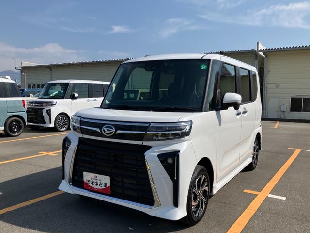タントカスタムＸ　社外ナビ　社外ドラレコ　ＥＴＣスマートアシスト・ＬＥＤヘッドライト・１４インチアルミホイール・両側パワースライドドア・ＵＳＢソケット・運転席助手席シートヒーター・レザー調Ｘフルファブリックシート（山梨県）の中古車